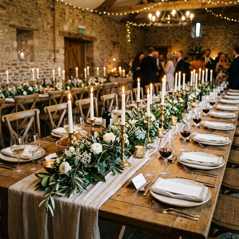 Rectangular Trestle Table