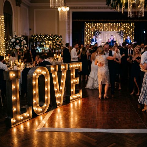 Giant Letter Lights (LOVE)