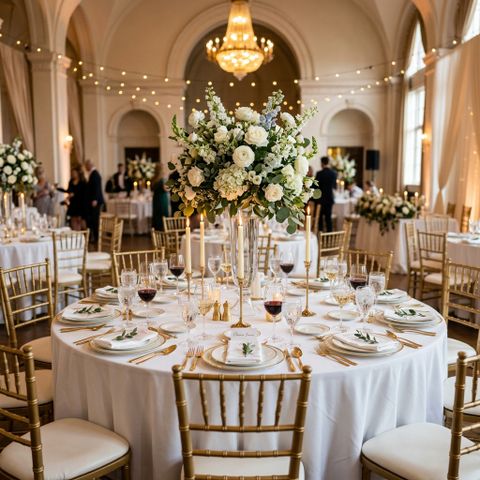 Round Banquet Table 180cm